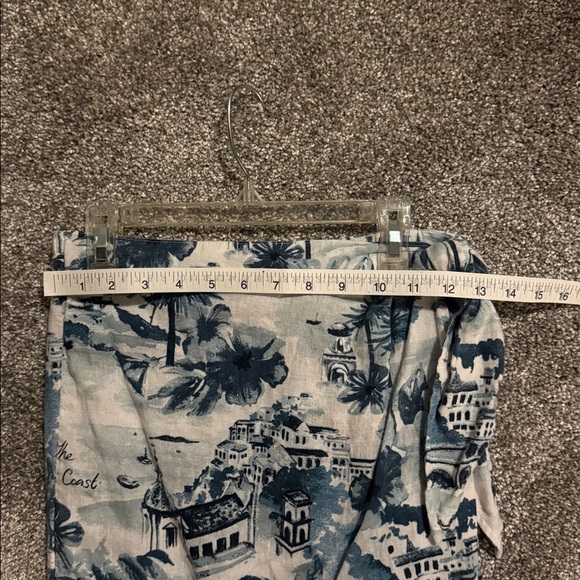 CYNTHIA ROWLEY Coastal Print Wrap-Style Skirt - Size S - Picture 9 of 9